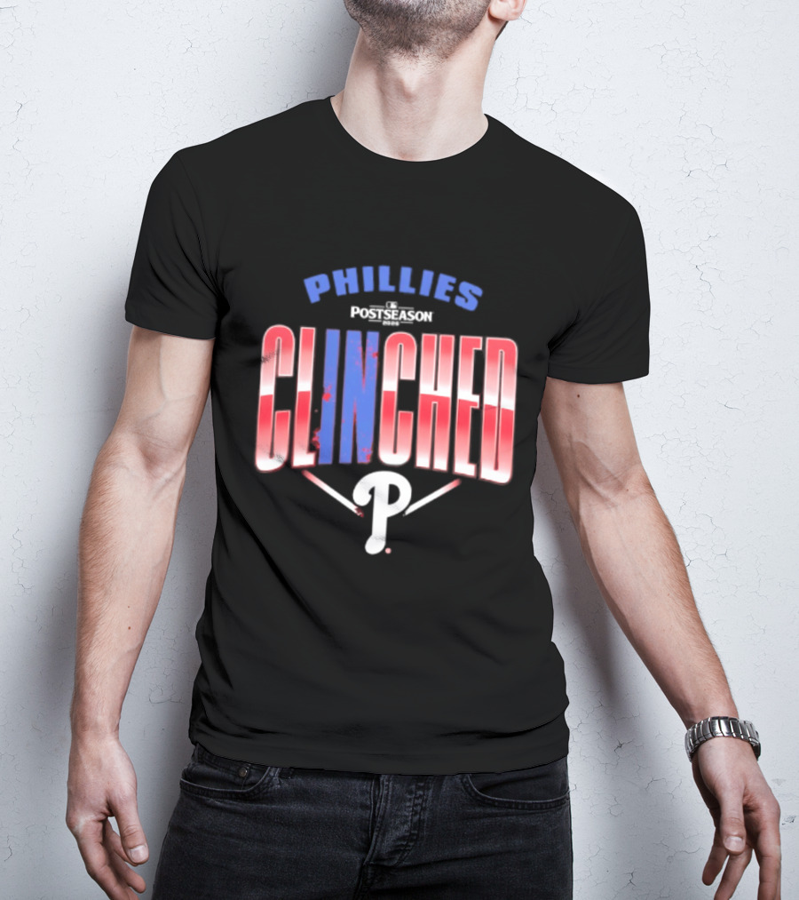 Phillies Red 2026 MLB Postseason Clinched Locker Room P T-Shirt