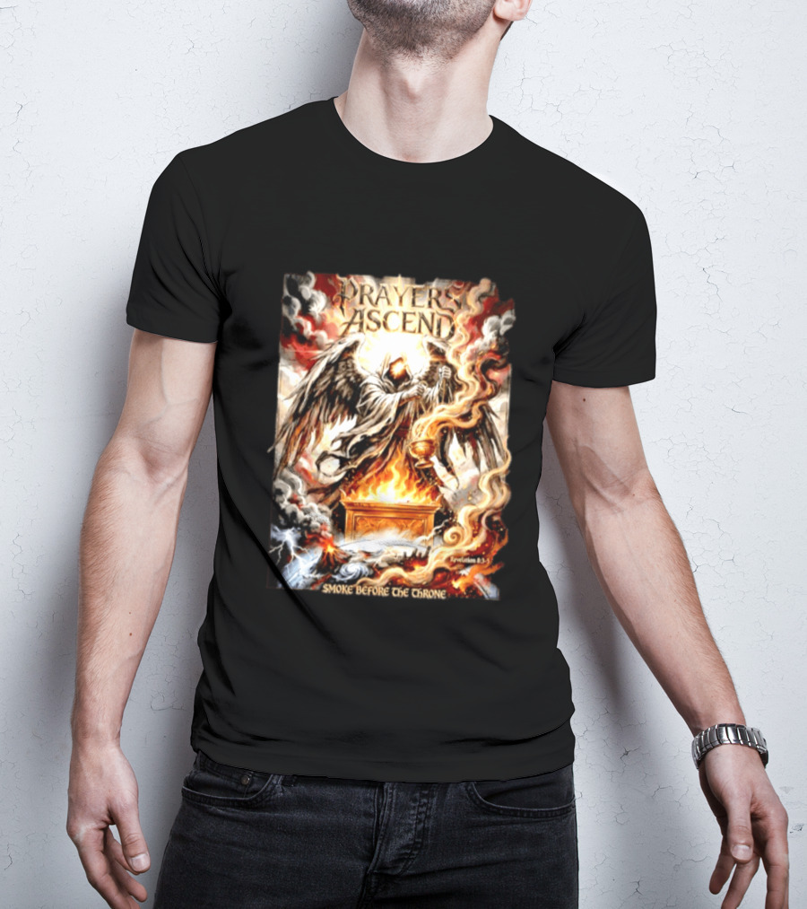 Prayers Ascend Smoke Before The Throne Revelation 8 3 5 Angelic T-Shirt