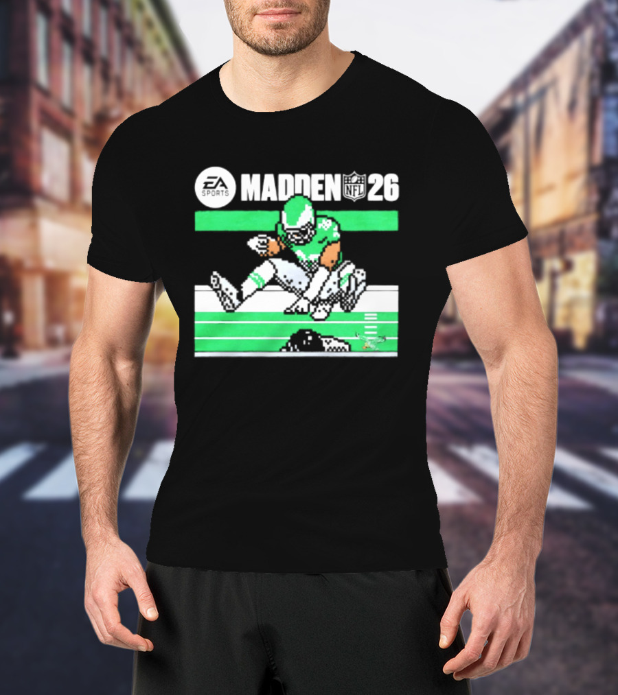 Saquon Barkley Philadelphia Eagles Madden 26 Football Gaming Fan T-Shirt