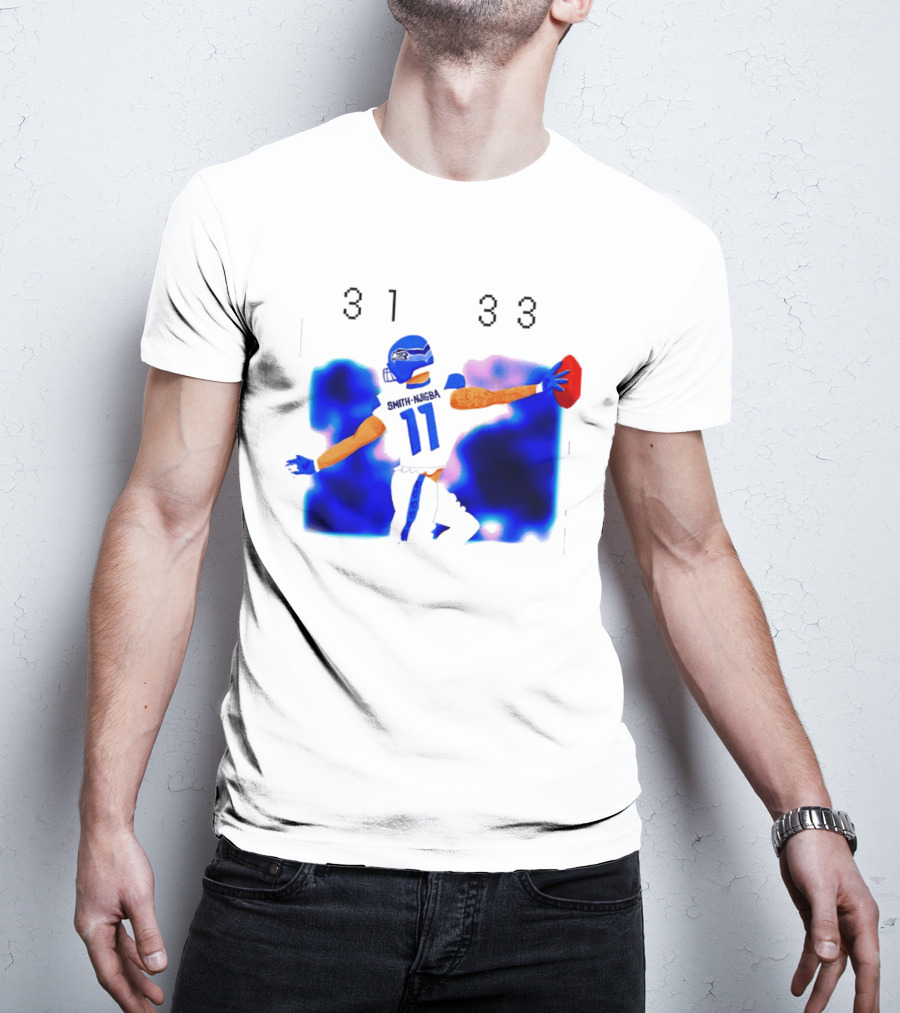 Jaxon Smith Njigba Seattle Seahawks 11 Football Catch 31 33 T-Shirt