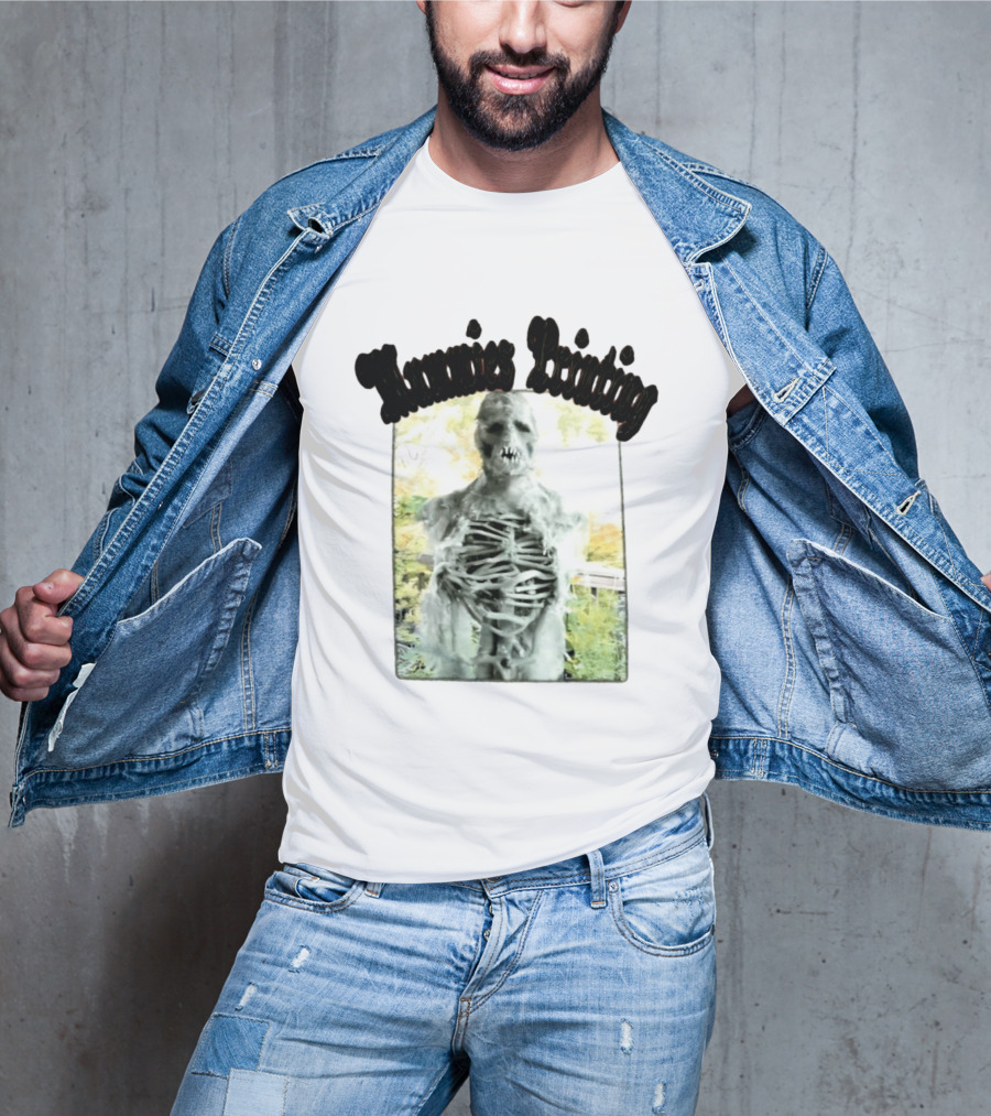 Mummies Printing Spooky Scarecrow Skeleton Horror T-Shirt