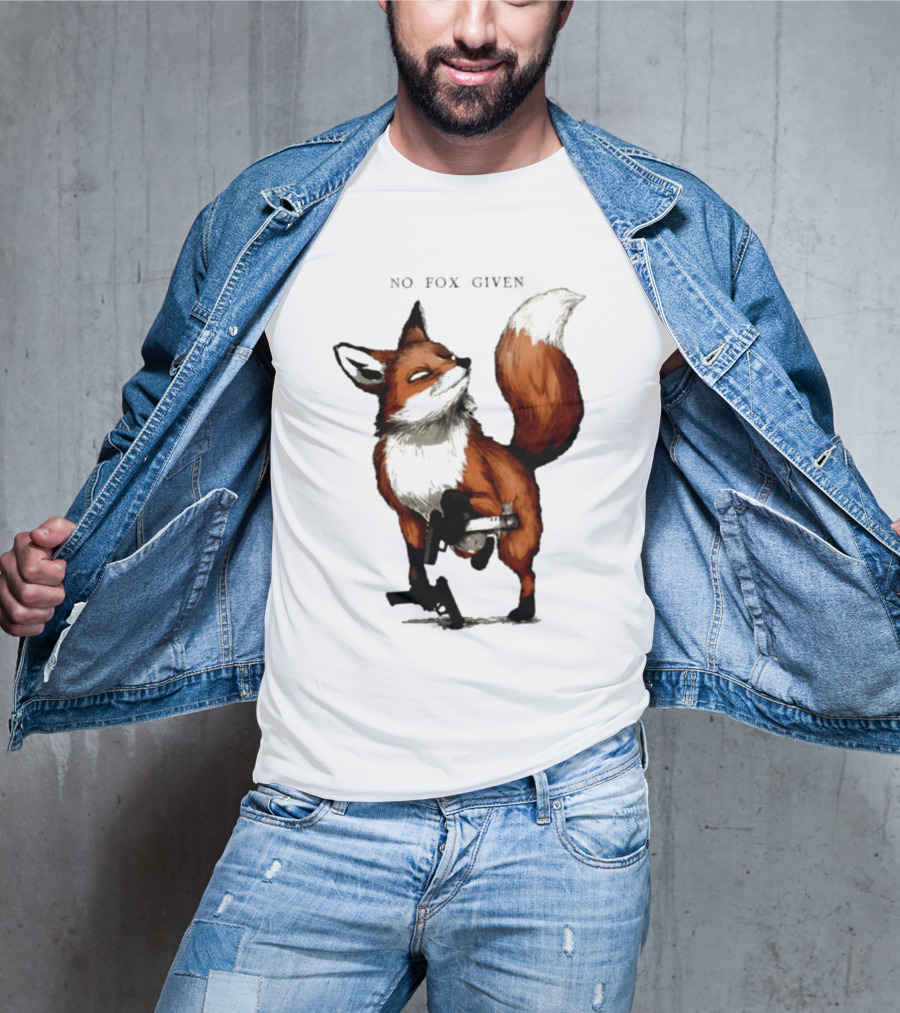 No Fox Given With Pistol And Attitude T-Shirt