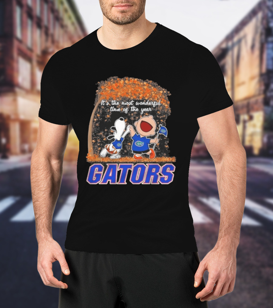 Florida Gators Snoopy Charlie Brown Wonderful Time Of The Year 2026 T-Shirt