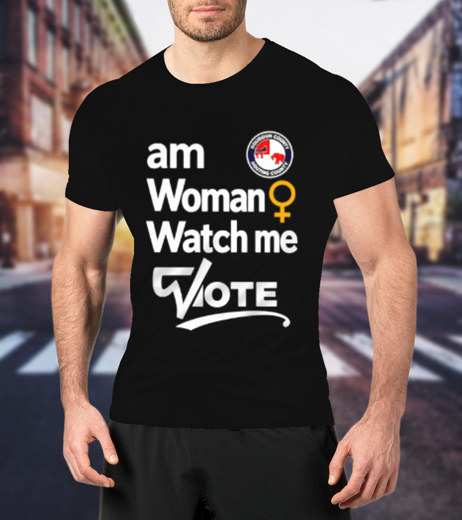 Am Woman Me Vote Loudoun County Female Symbol Political Elephant Donkey T-Shirt