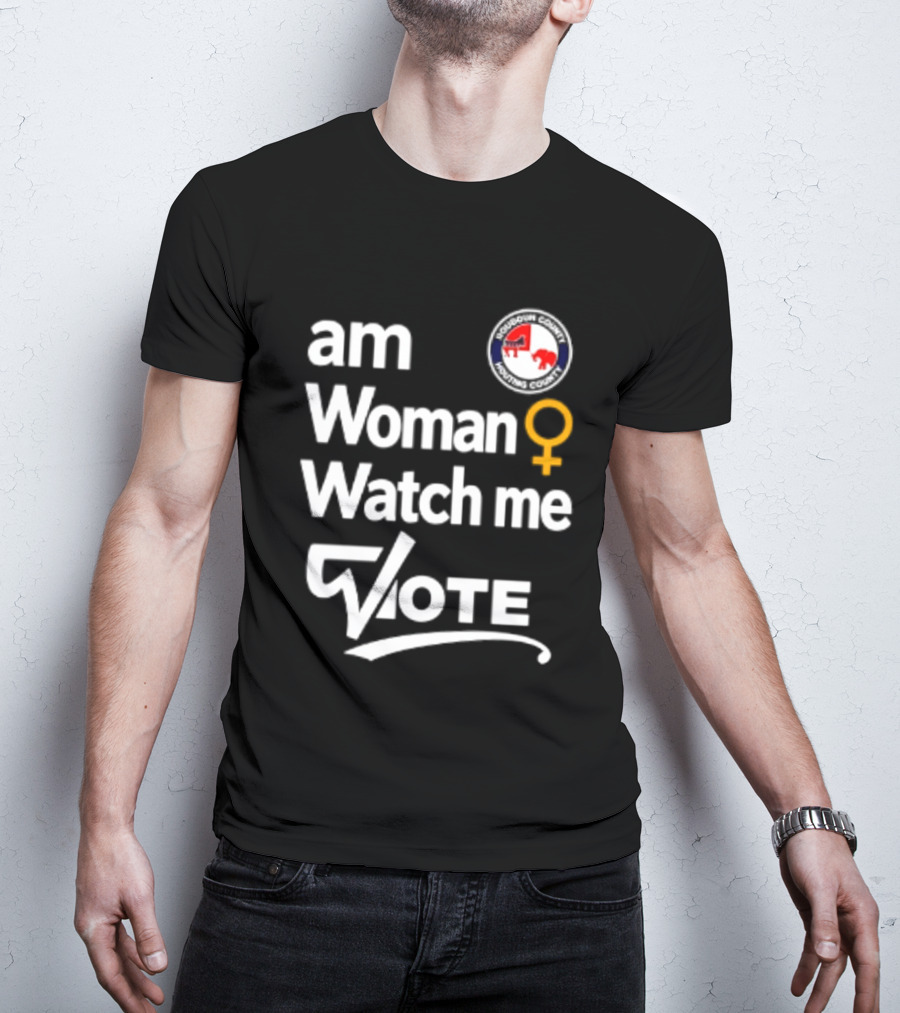 Am Woman Me Vote Loudoun County Female Symbol Political Elephant Donkey T-Shirt