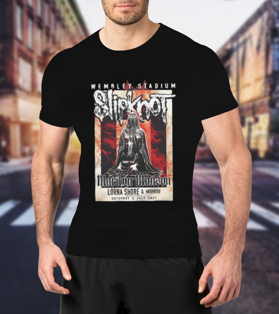 Wembley Stadium Slipknot Marilyn Manson Lorna Shore Hatebreed July 3 2027 T-Shirt