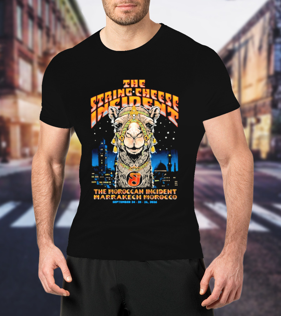 The String Cheese Incident Moroccan Incident Marrakech Morocco September 24 25 26 2026 T-Shirt