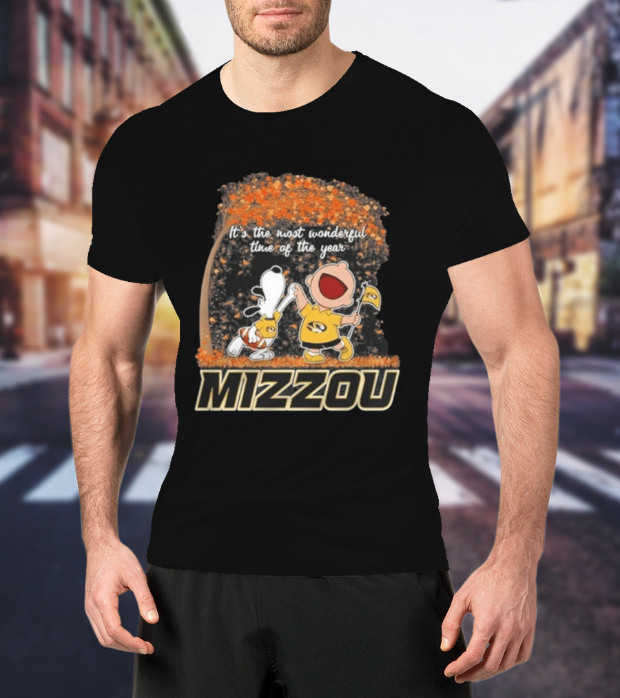 Mizzou Snoopy Charlie Brown It's The Most Wonderful Time Of The Year 2026 T-Shirt