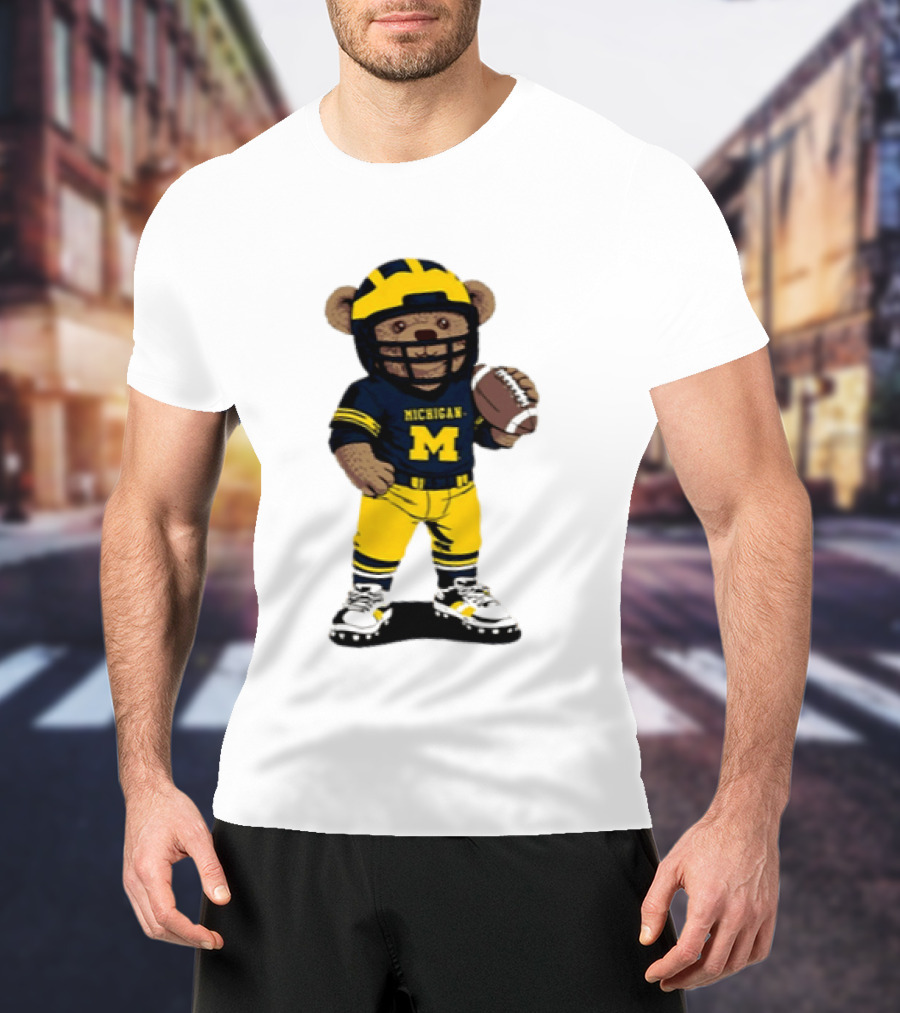 Michigan Wolverines Teddy Bear NCAA Football 2026 T-Shirt