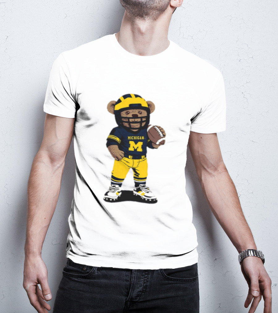 Michigan Wolverines Teddy Bear NCAA Football 2026 T-Shirt
