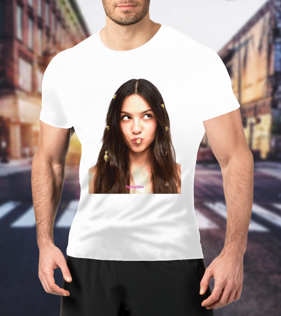 Olivia Rodrigo Rolling Stone Digital Exclusive Photo With Daisy Accents T-Shirt