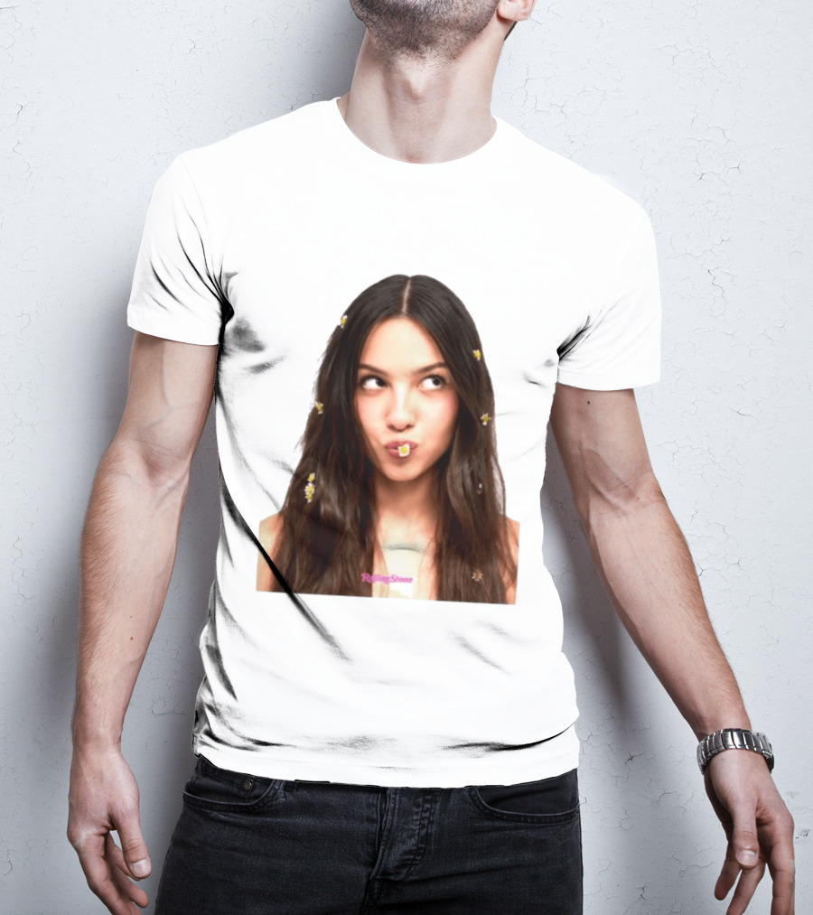 Olivia Rodrigo Rolling Stone Digital Exclusive Photo With Daisy Accents T-Shirt