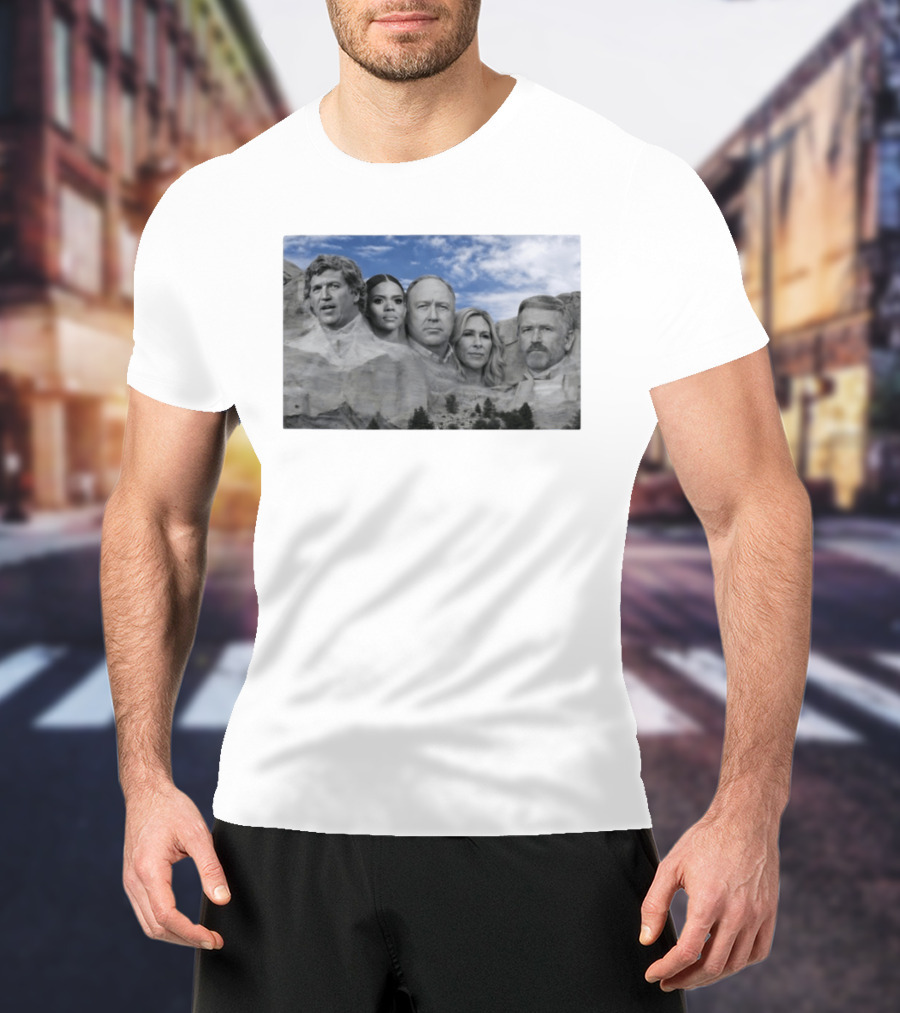 Thomas Massie Candace Owens Alex Jones Marjorie Taylor Greene Mount Rushmore MAGA Squad T-Shirt