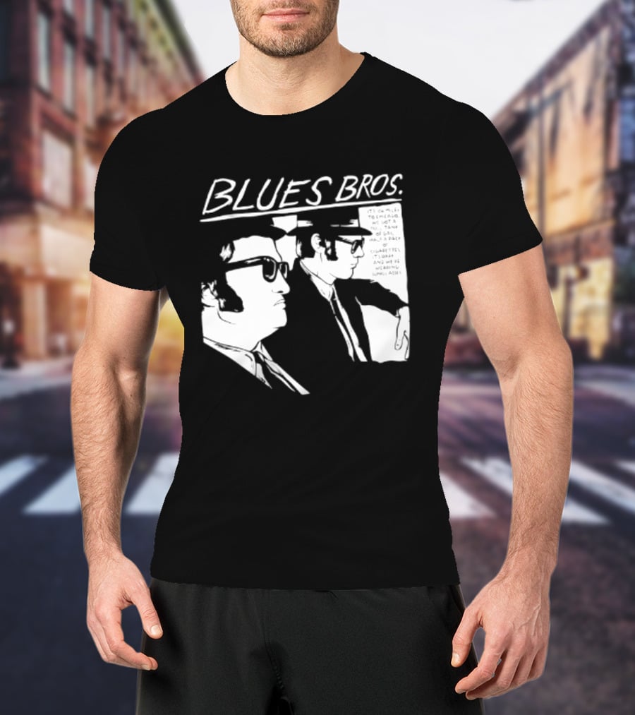 Blues Brothers It's 106 Miles To Chicago Full Tank Of Gas Half A Pack Of Cigarettes T-Shirt