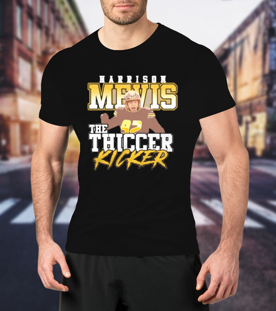 Harrison Mevis The Thicker Kicker 92 Football Celebration T-Shirt