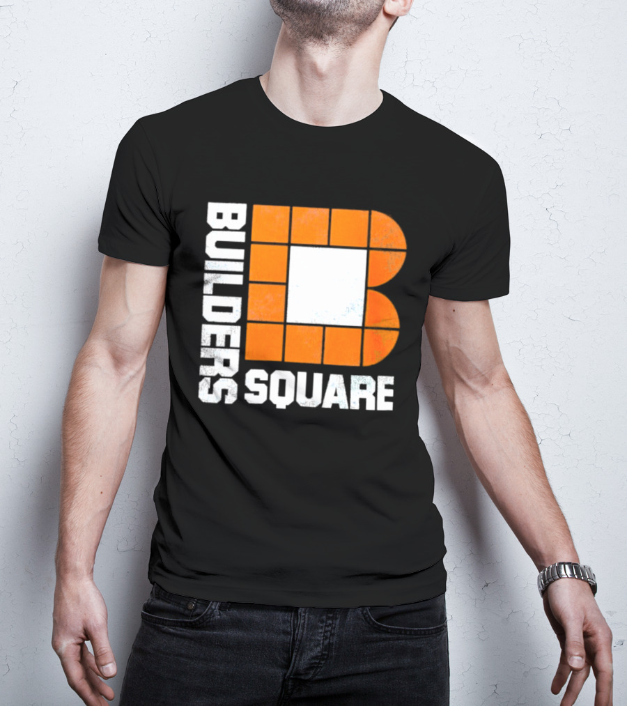 Builders Square Vintage Hardware Store Iconic Retro Logo Block T-Shirt