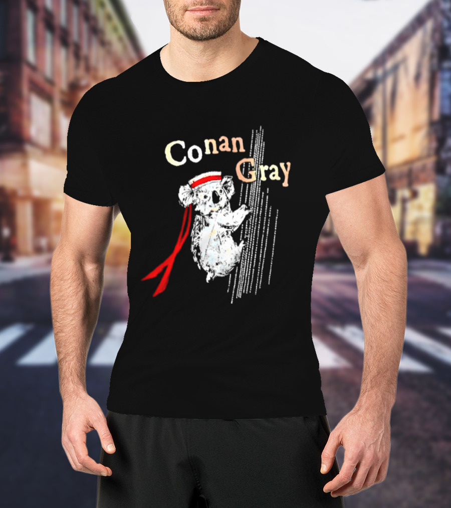 Conan Gray Koala In Red Headband With Stripes Sailor Indie Pop Singer T-Shirt
