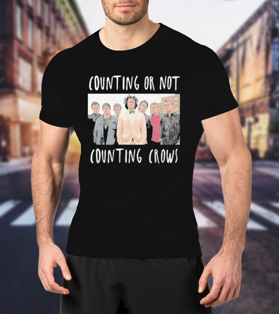 Counting Or Not Counting Crows Band Visual T-Shirt