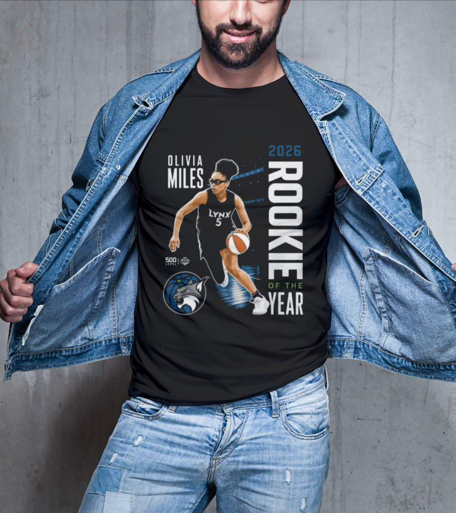 Olivia Miles Lynx 2026 Rookie Of The Year Basketball Legend T-Shirt