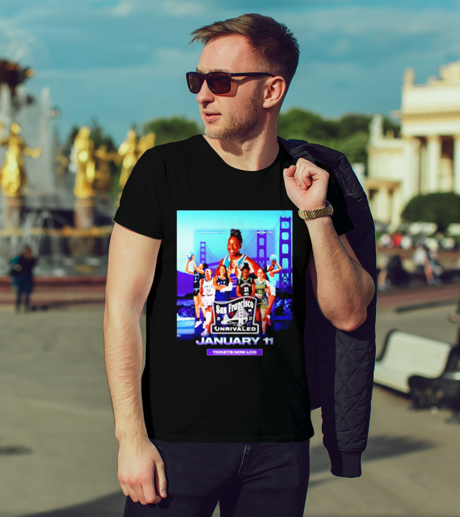 San Francisco Unrivaled January 11 Basketball Event Tickets Now Live T-Shirt