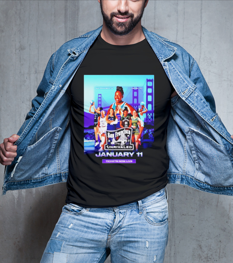 San Francisco Unrivaled January 11 Basketball Event Tickets Now Live T-Shirt