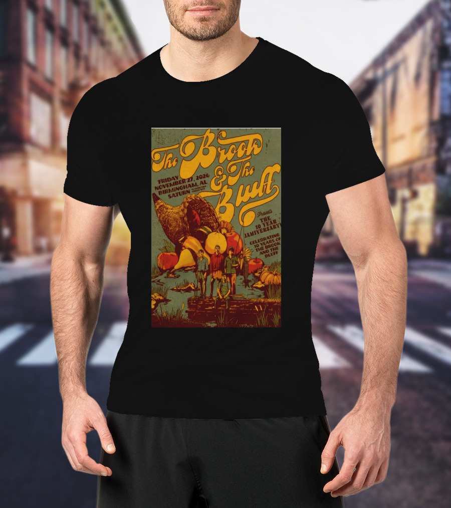 The Brook The Bluff Birmingham AL November 27 2026 Saturn 10 Year Jamiversary Celebrating 10 Years T-Shirt