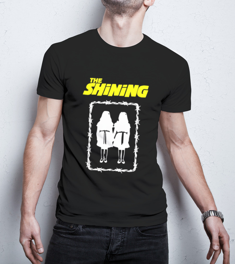 The Shining Grady Twins Barbed Wire Horror Movie Iconic Scene T-Shirt