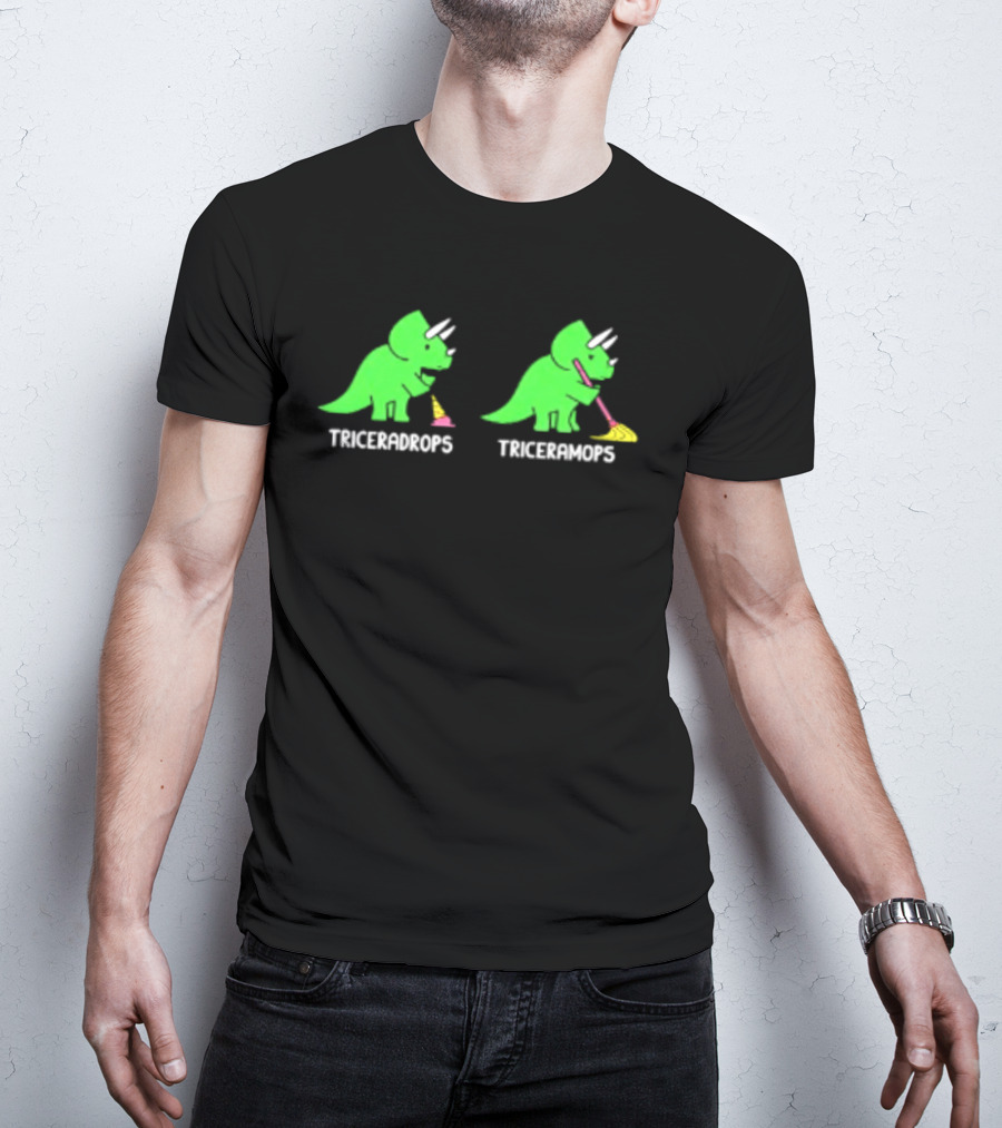 Triceradrops And Triceramops Dinosaur Ice Cream Fun T-Shirt