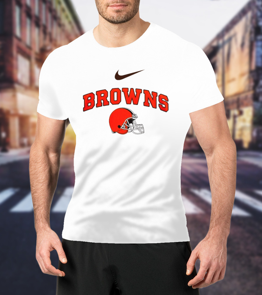 Cleveland Browns Nike Helmet Browns Make Washington Grateful Again Game Day T-Shirt