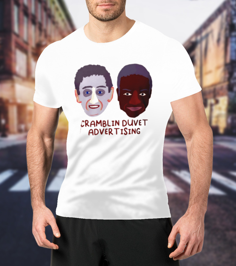 Cramblin Duvet Advertising Comedy TV Show Faces T-Shirt