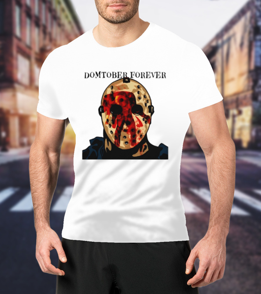 Domtober Forever Jason Voorhees Halloween Mask T-Shirt