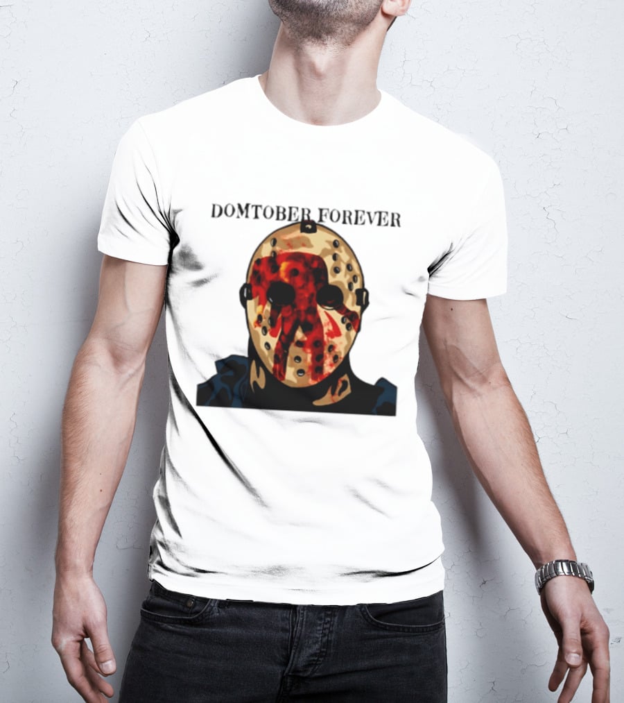 Domtober Forever Jason Voorhees Halloween Mask T-Shirt