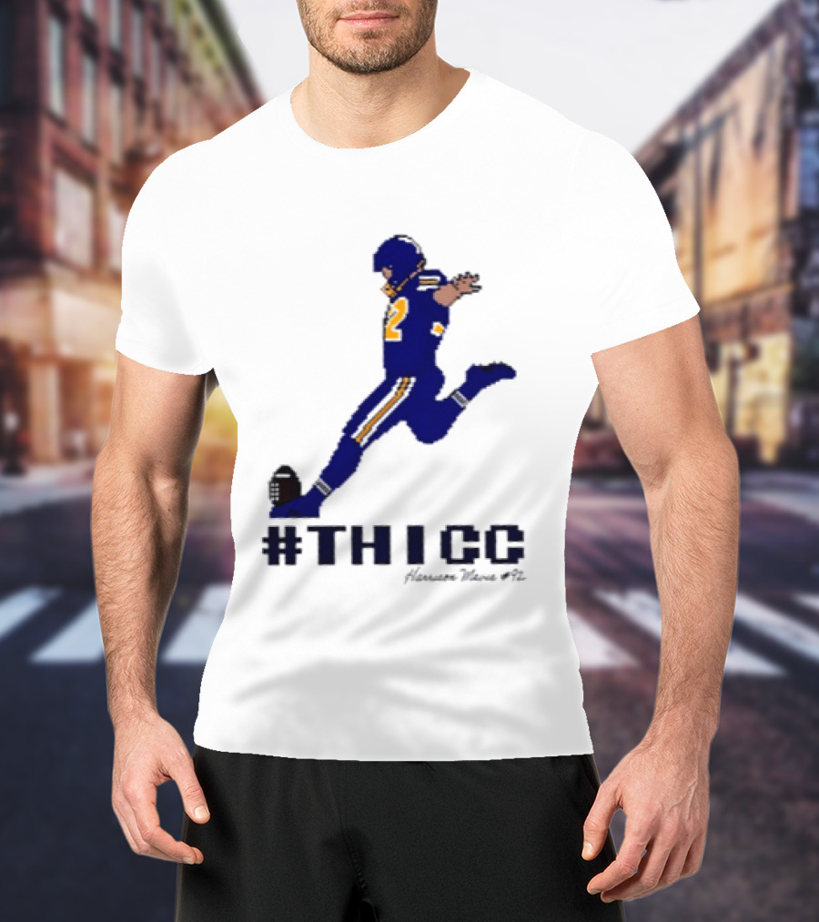 Harrison Mevis 92 Los Angeles Rams Thicc Kicker Football Pixel T-Shirt