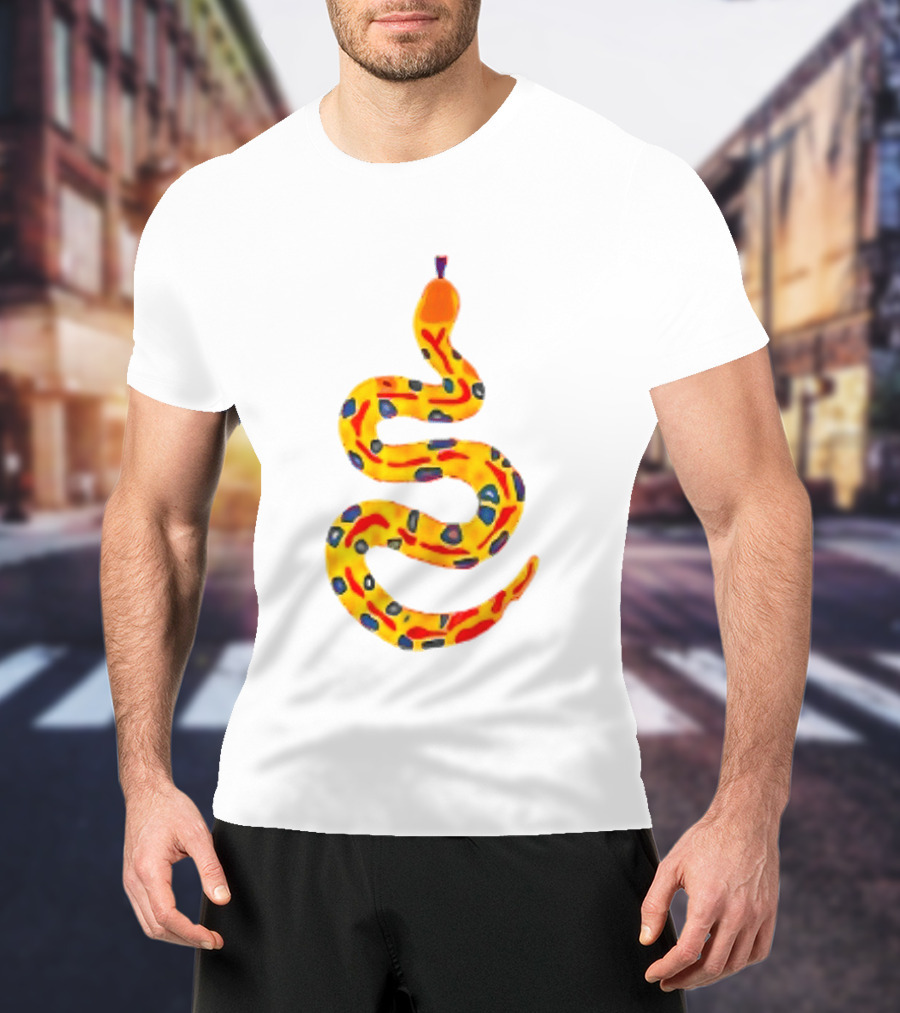 Snake What A Lovely Day To Be A Pain In The Ass Colorful Pattern Two Sided T-Shirt