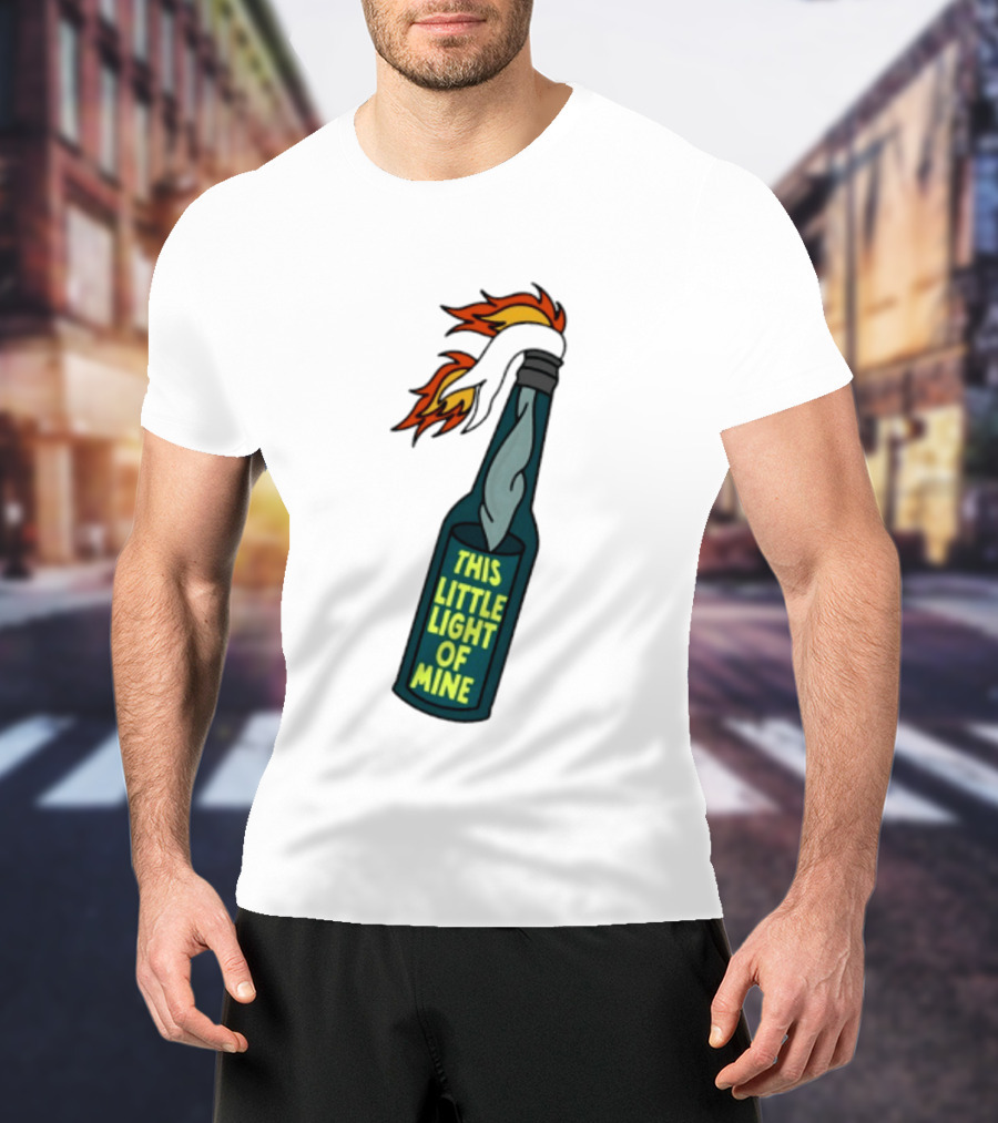This Little Light Of Mine Molotov Cocktail Flame Bottle T-Shirt