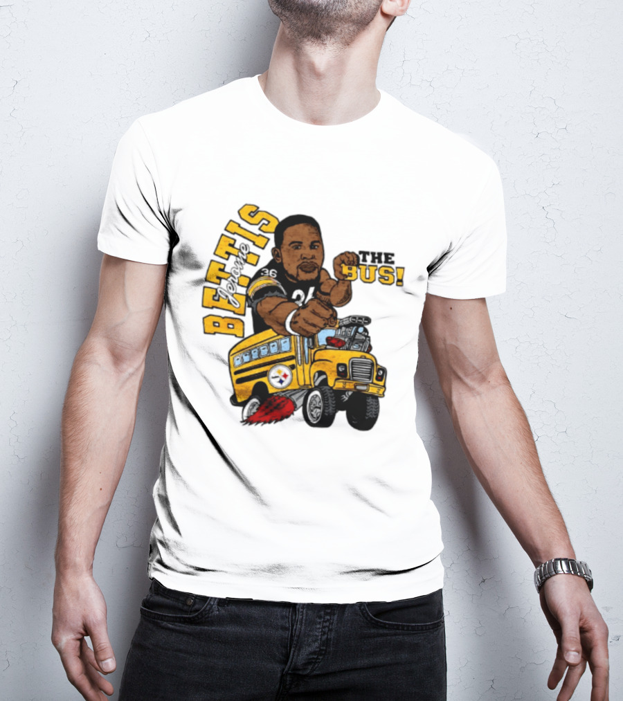 Pittsburgh Steelers Jerome Bettis The Bus Caricature Bettis The Bus T-Shirt