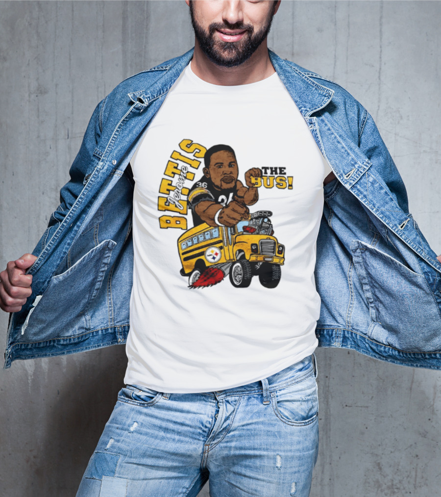 Pittsburgh Steelers Jerome Bettis The Bus Caricature Bettis The Bus T-Shirt