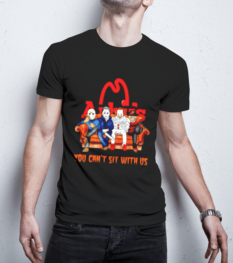 Arby's Horror Movie Friends Halloween 2026 You Can't Sit With Us T-Shirt