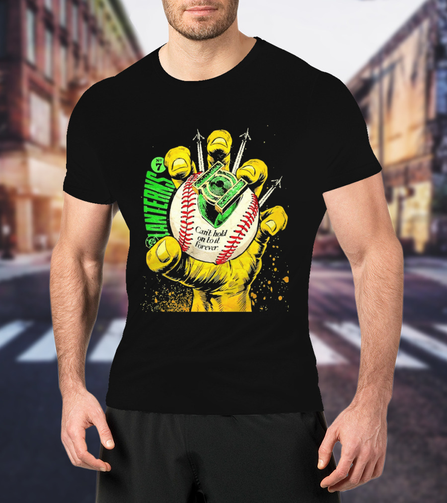 DC Comics Lanterns No 7 Can't Hold On To It Forever Baseball Glove T-Shirt