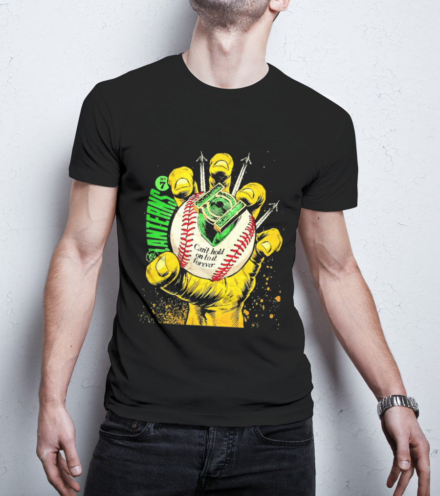 DC Comics Lanterns No 7 Can't Hold On To It Forever Baseball Glove T-Shirt