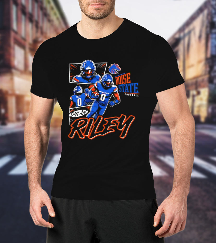 Boise State Broncos Football Riley Comic Book T-Shirt