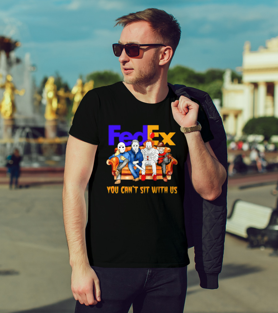FedEx Horror Friends Halloween 2026 You Can't Sit With Us T-Shirt