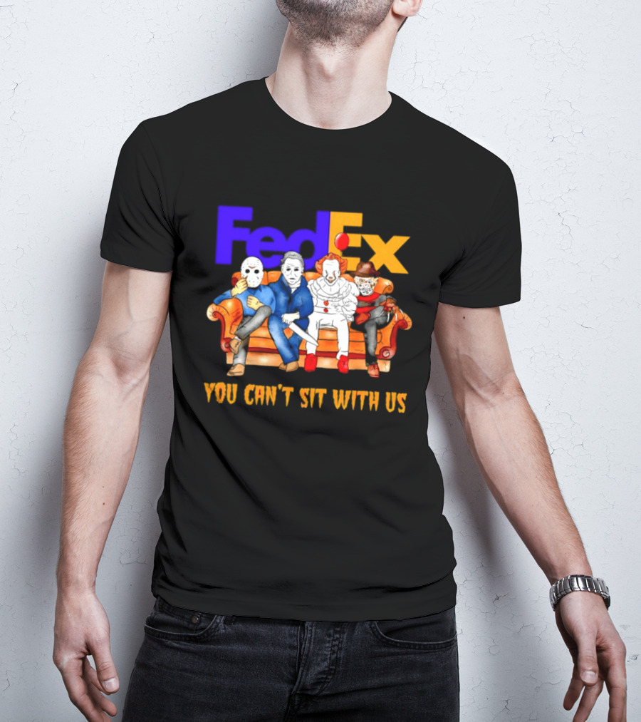 FedEx Horror Friends Halloween 2026 You Can't Sit With Us T-Shirt