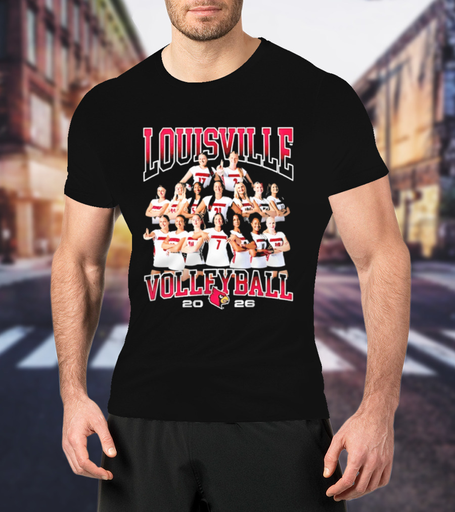 Louisville Volleyball 2026 NCAA Women's Team Cardinals T-Shirt