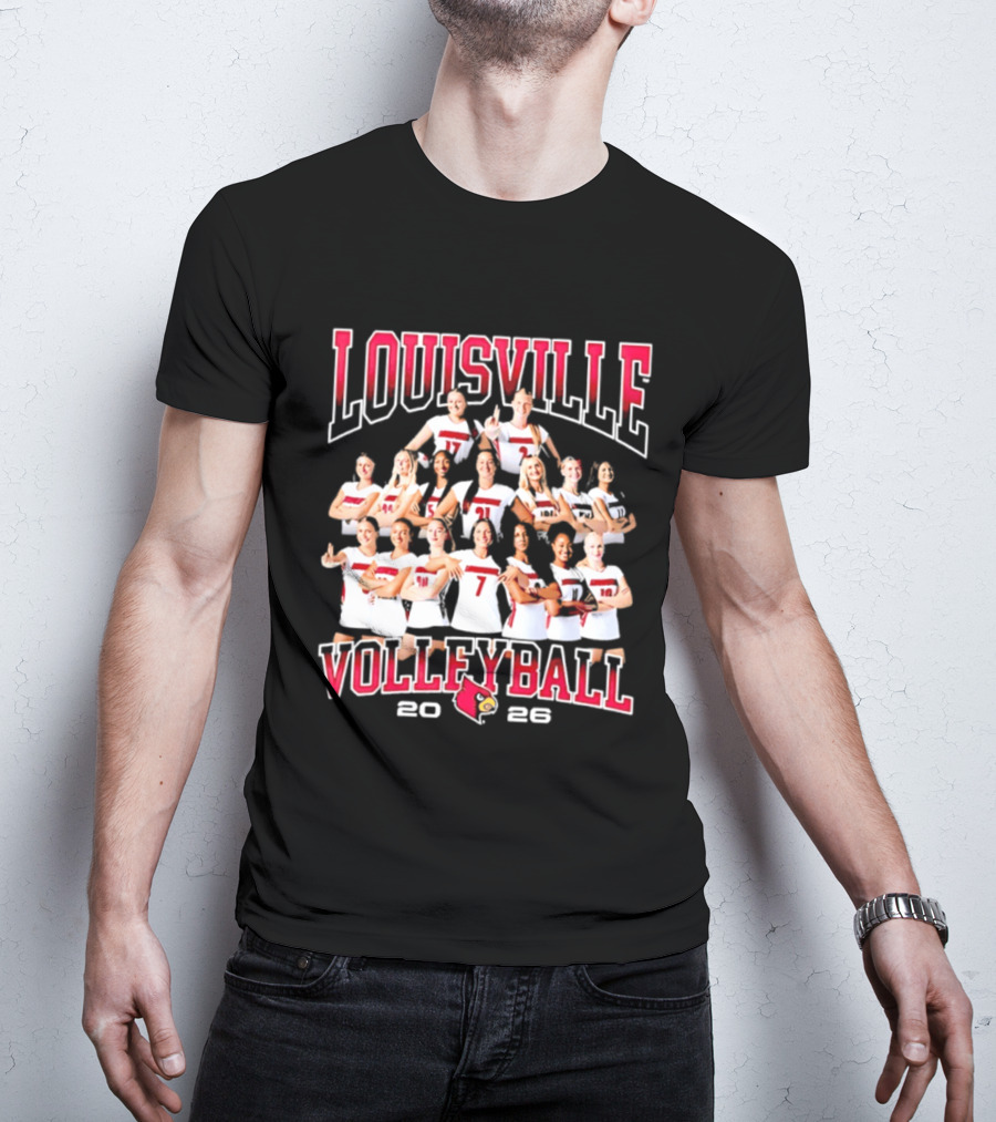 Louisville Volleyball 2026 NCAA Women's Team Cardinals T-Shirt
