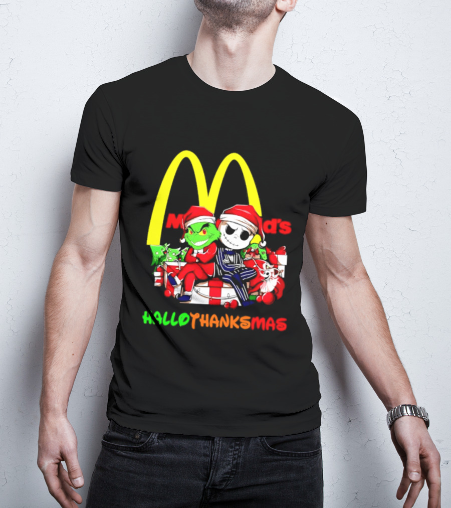 McDonald's Grinch Jack Skellington Hallothanksmas 2026 T-Shirt