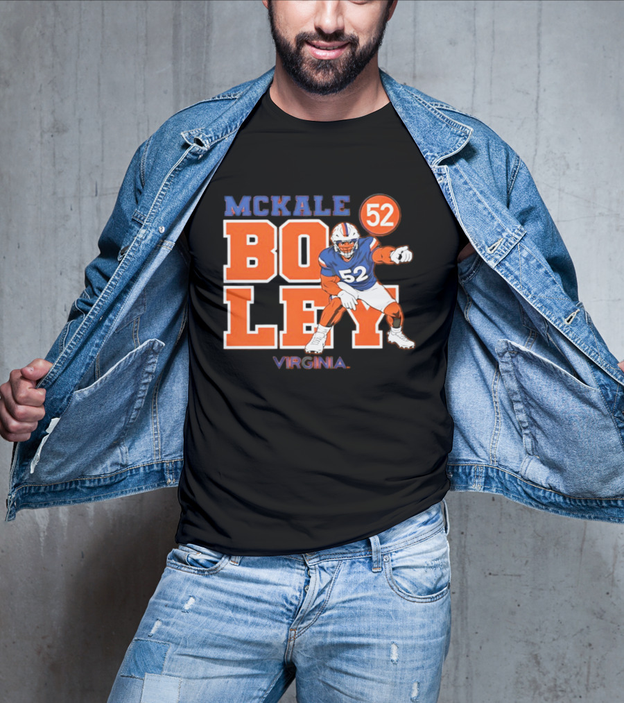 Mckale Boley 52 Virginia Football Cavaliers T-Shirt