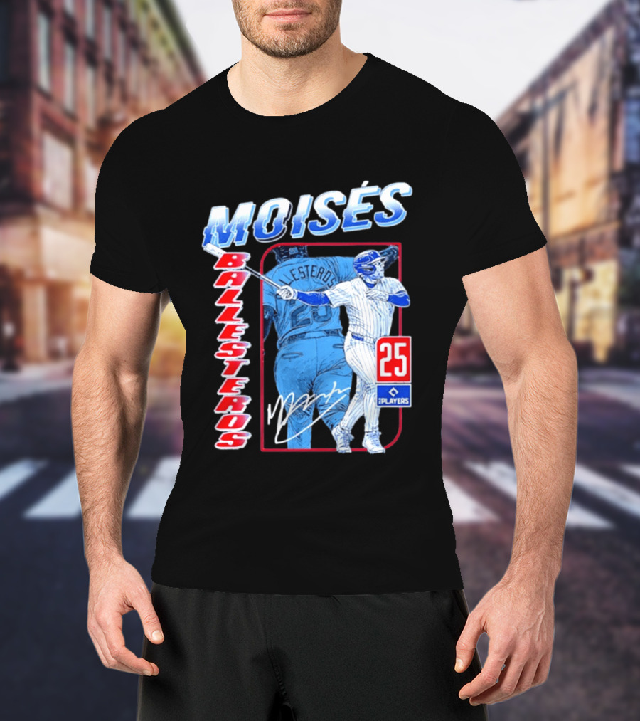 Moisés Ballesteros 25 Chicago Player Baseball T-Shirt