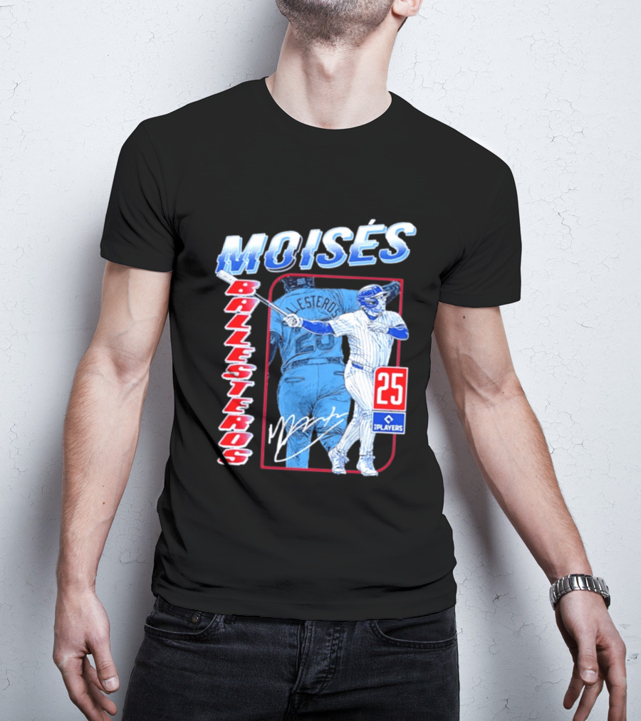 Moisés Ballesteros 25 Chicago Player Baseball T-Shirt