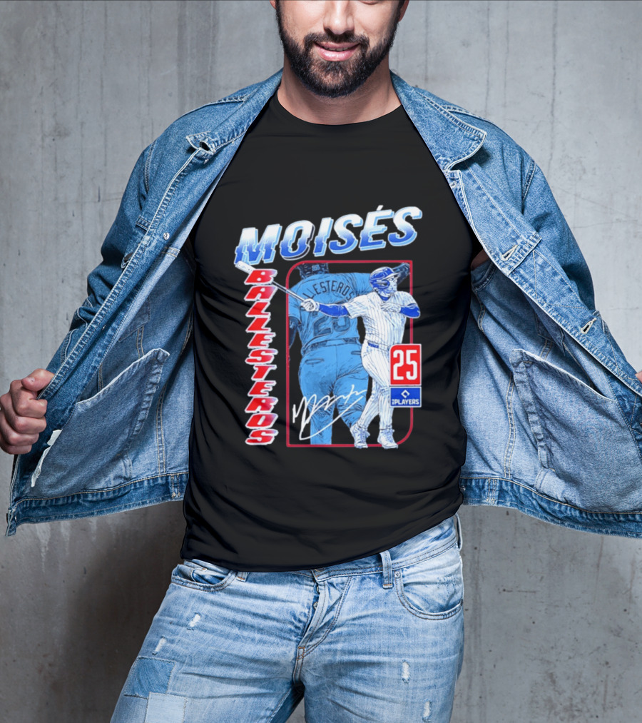 Moisés Ballesteros 25 Chicago Player Baseball T-Shirt